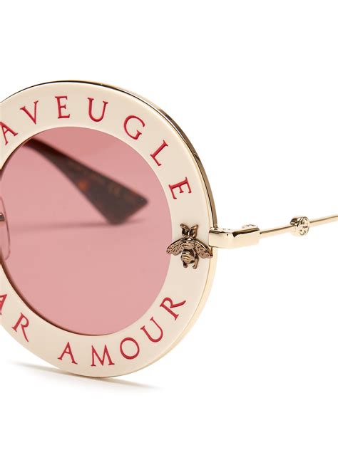 gucci sunglasses l'aveugle par amour|love is blind gucci.